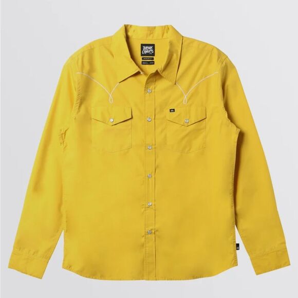 Blank canvas x quiksilver men’s Andy Y Andy button down cowboy shirt • XXL - Picture 3 of 6